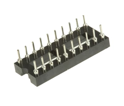 Product image for 20 WAY TURNED PIN DIL SOCKET,0.3IN PITCH