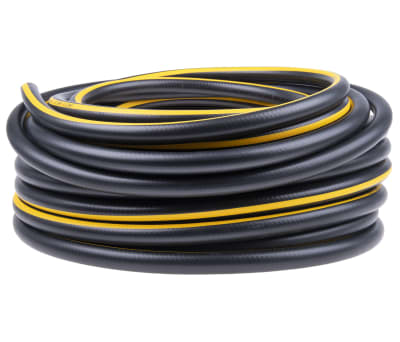 Product image for FLEXI AIRHOSE,BLK/YEL STRIP 30M L 6MM ID