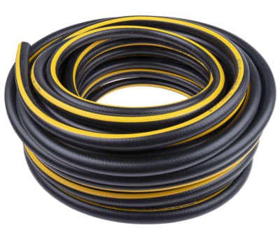 Product image for FLEXI AIRHOSE,BLK/YEL STRIP 30M L 8MM ID