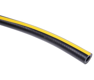 Product image for Flexi airhose,Blk/yel strip 30m L 10mmID