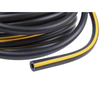 Product image for Flexi airhose,Blk/yel strip 30m L 10mmID