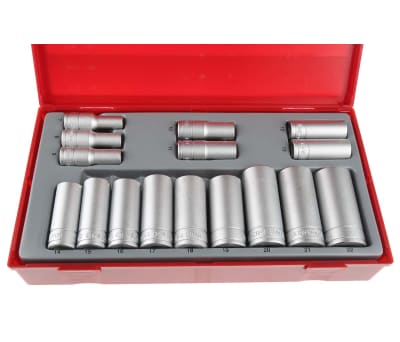 Product image for SOCKET SET 3/8 INCH DRIVE 16 PIECES