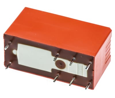 Product image for DPDT PCB power relay,8A 5Vdc coil