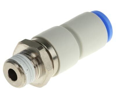 Product image for 360 DEG ROTARY STRAIGHT ADAPTOR,R1/8X6MM