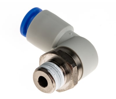 Product image for 360 DEG ROTARY ELBOW ADAPTOR,R1/8X6MM