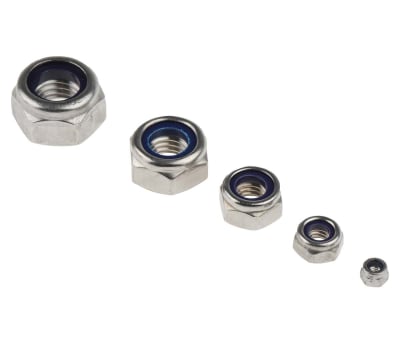 Product image for A2 s/steel metric self locking nut kit