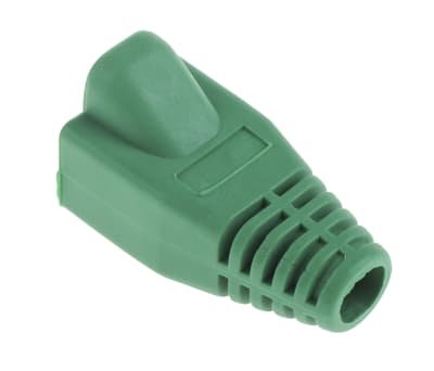 Product image for Green strain relief hood for RJ45 plug