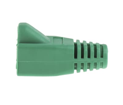 Product image for Green strain relief hood for RJ45 plug