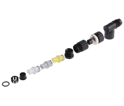 Product image for 3 WAY IP67 M8 RE-WIREABLE R/A PLUG,4A