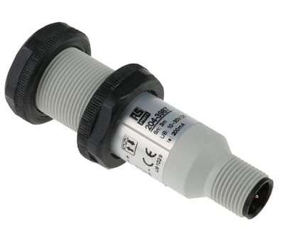 Product image for RS PRO Retro Reflection Photoelectric Sensor with Barrel Sensor, 3 m Detection Range