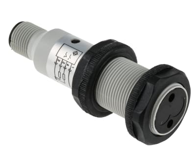 Product image for RS PRO Retro Reflection Photoelectric Sensor with Barrel Sensor, 3 m Detection Range