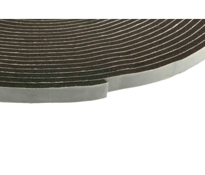 Product image for Blk PVC foam sealing strip,15m L x12mm W