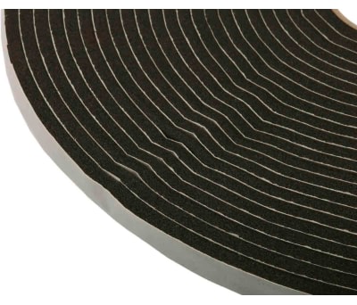 Product image for Blk PVC foam sealing strip,15m L x12mm W