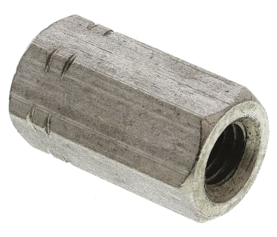 Product image for A4 s/steel hex connecting nut,M8x24mm