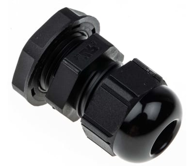 Product image for Cable gland, nylon, black, PG9, IP68