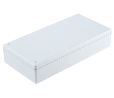 Product image for Hammond 1599, Grey ABS Enclosure, IP54, 220 x 110 x 44mm