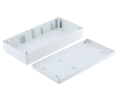 Product image for Hammond 1599, Grey ABS Enclosure, IP54, 220 x 110 x 44mm