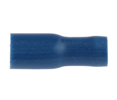 Product image for Blue crimp shrouded receptacle 4.8/0.8mm