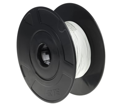 Product image for White flexlite equipment wire.0.25sq.mm