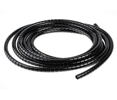 Product image for Black slit harness wrap,8mm dia