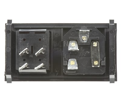 Product image for DP SNAP-IN FUSED HORIZONTAL PLUG W/NEON