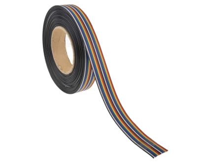 Product image for 20 way 7/0.15 PVC ribbon cable,10m