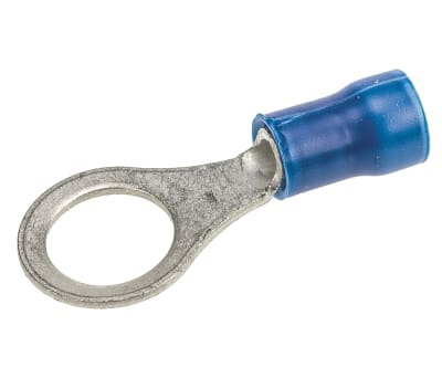 Product image for Ring terminal, PLASTI-GRIP, blue, M8