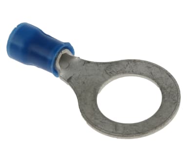 Product image for Ring terminal, PLASTI-GRIP, blue, M10