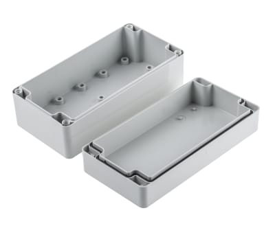 Product image for ABS enclosure w/grey lid,160x80x65mm