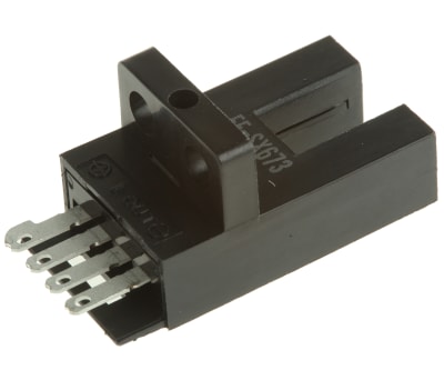 Product image for Omron Through Beam (Fork) Photoelectric Sensor with Fork Sensor, 5 mm Detection Range