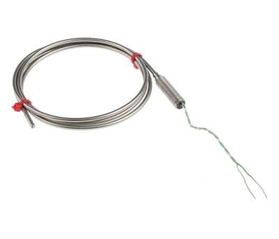 Product image for K s/steel sheath thermocouple,3mmx1m