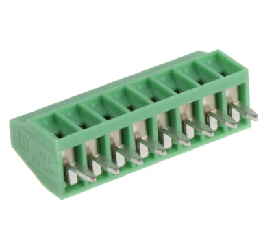 Product image for 8 WAY PCB VERTICAL MOUNT TERMINAL,2.54MM