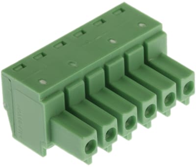 Product image for 6 WAY CABLE MOUNT SCREW TERMINAL,3.81MM