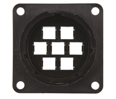 Product image for 7 way pin contact panel receptacle,35A