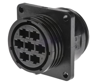 Product image for 7way socket contact panel receptacle 35A