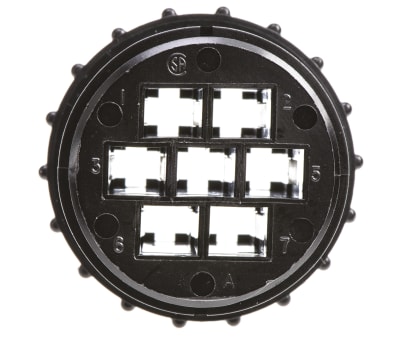 Product image for 7way socket contact cable receptacle,35A