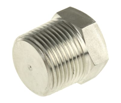 Product image for S/steel hex plug NPT thread,3/4in