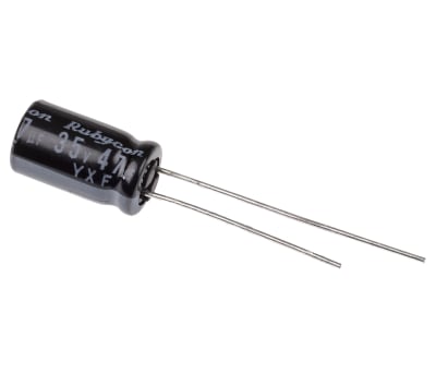 Product image for Rubycon 47μF Electrolytic Capacitor 35V dc, Through Hole - 35YXF47M6.3X11