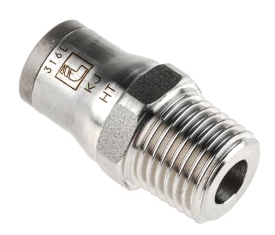 Product image for Male taper straight adaptor,R1/4x8mm