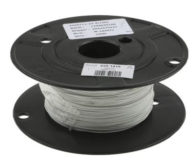 Product image for Type44(R) Primary Wire Wht 24awg 100m