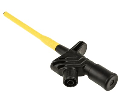 Product image for Black hook action test probe,4mm socket