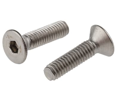 Product image for A4s/steel hex skt csk head screw,M4x16mm