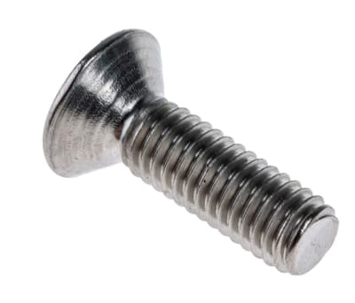 Product image for A4s/steel hex skt csk head screw,M6x20mm