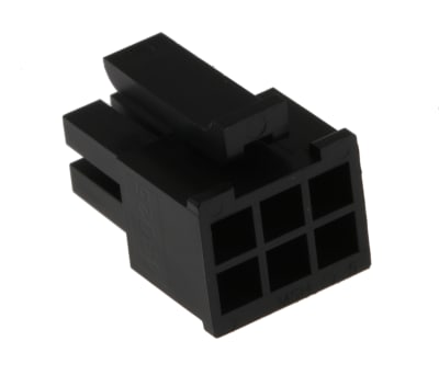 Product image for 6 way dual row receptacle,5A