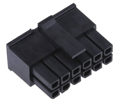 Product image for 12 way dual row receptacle,5A