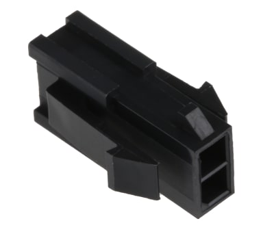 Product image for 2 way dual row panel mount plug,5A 3mm