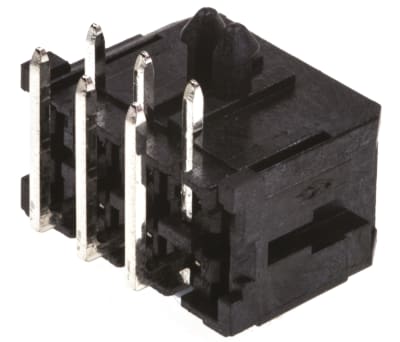Product image for 6 way dual row r/a header,5A 250Vac 3mm