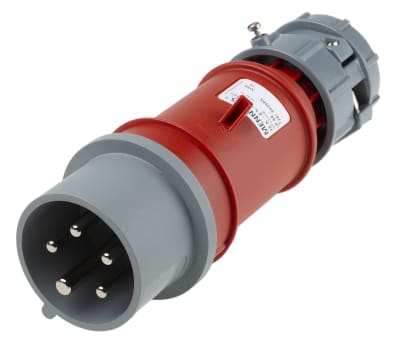 Product image for RED 3PN+E IP44 POWER TOP PLUG,16A 400V