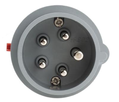 Product image for RED 3PN+E IP44 POWER TOP PLUG,16A 400V