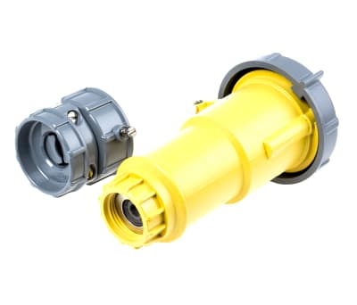 Product image for YELLOW 2P+E IP67 POWER TOP SKT,16A 110V